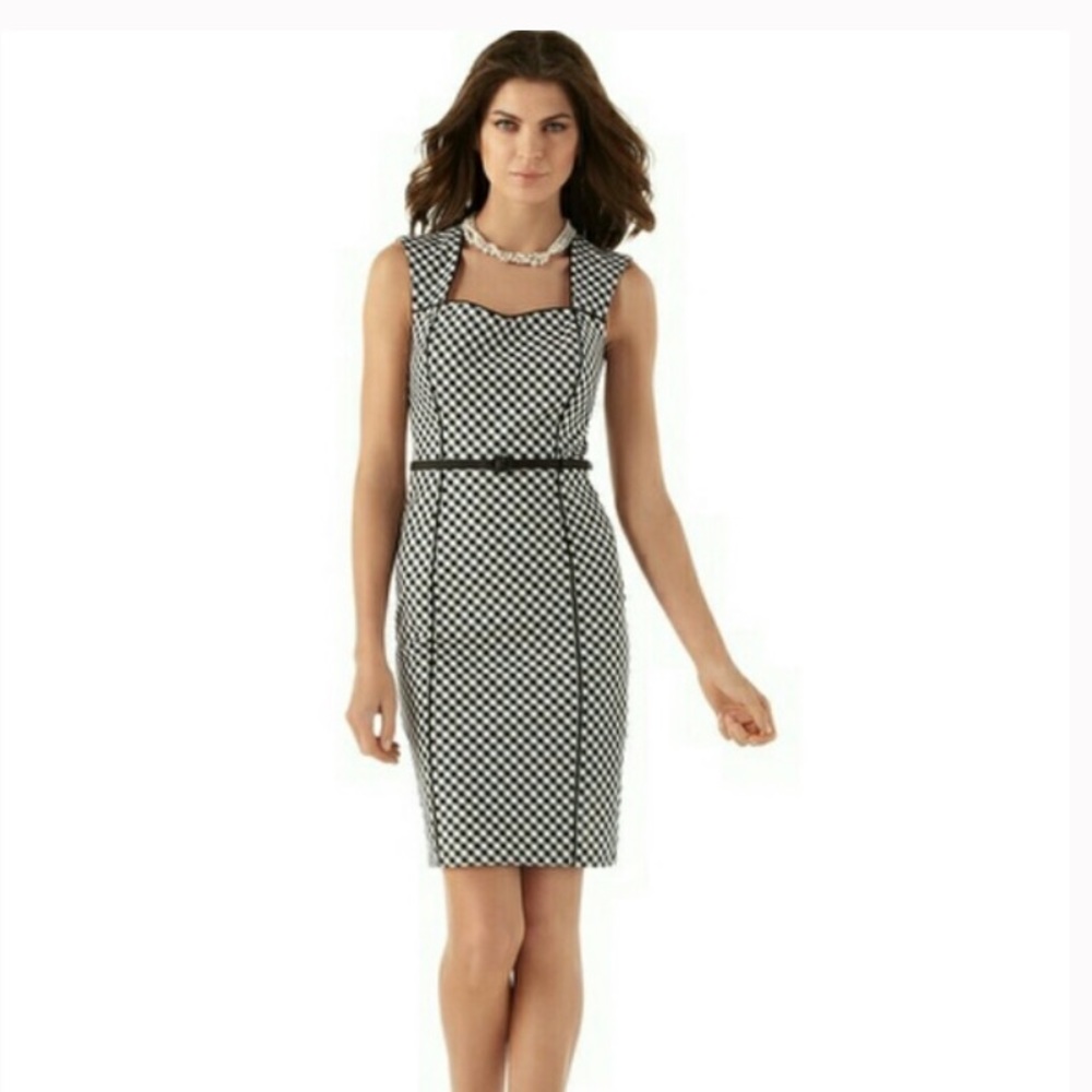 White House Black Market Dress Checkered NWOT 2